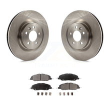 Charger l&#39;image dans la galerie, Front Disc Brake Rotors And Ceramic Pads Kit For Ford Mustang