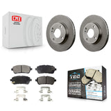 Front Disc Brake Rotors And Ceramic Pads Kit For Ford Fiesta