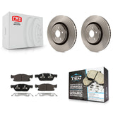 Front Disc Brake Rotors And Ceramic Pads Kit For Ford Edge Lincoln MKX Nautilus