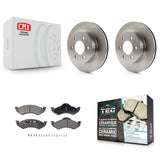 [Front] 2000-2002 Dodge Dakota Durango Premium OE Brake Rotors & Ceramic Pads Kit For Max Braking