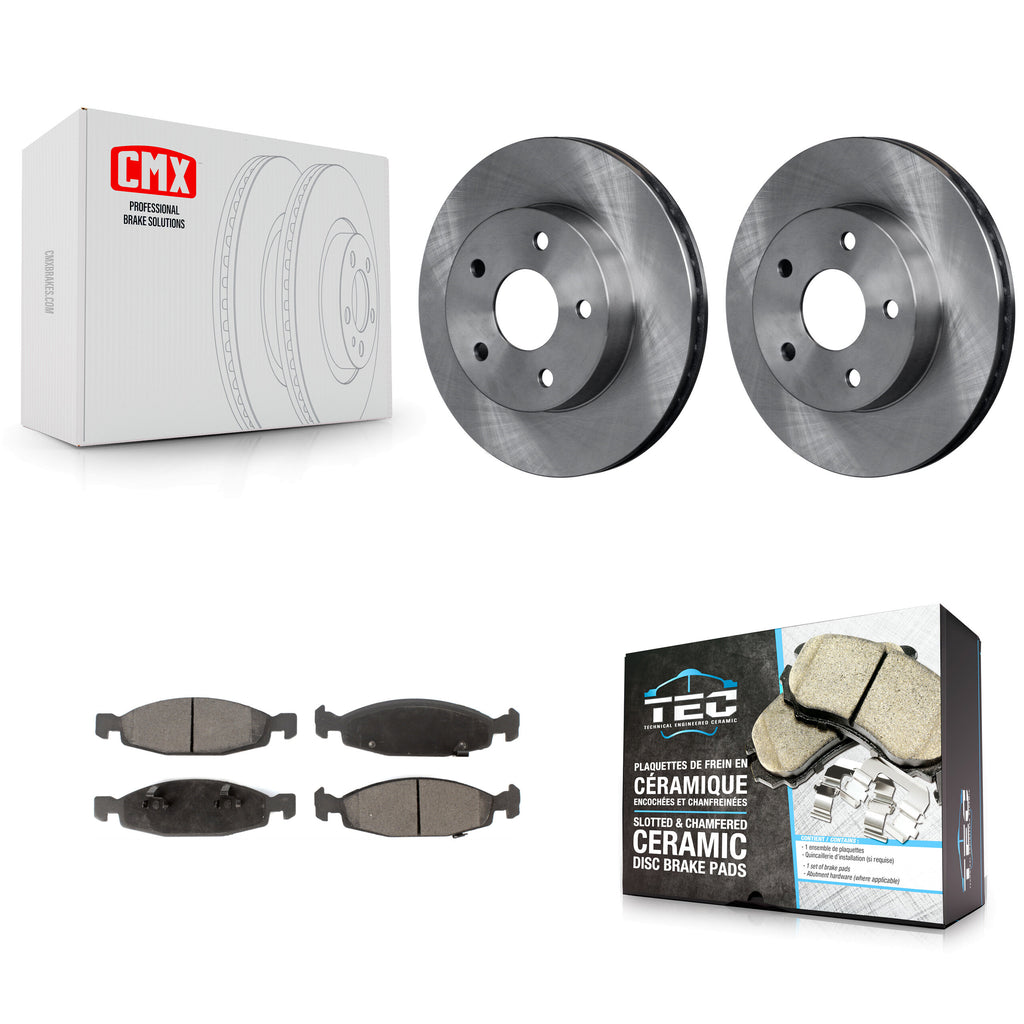 Front Disc Brake Rotors And Ceramic Pads Kit For Jeep Grand Cherokee