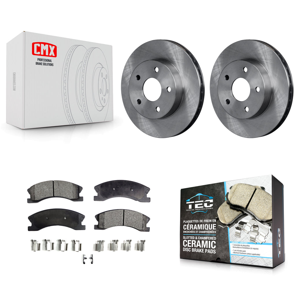 Front Disc Brake Rotors And Ceramic Pads Kit For Jeep Grand Cherokee