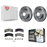 Front Disc Brake Rotors And Ceramic Pads Kit For Jeep Grand Cherokee