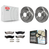 [Front] 2000-2001 Dodge Ram 1500 RWD Premium OE Brake Rotors & Ceramic Pads Kit For Max Braking
