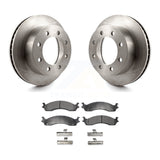 Front Disc Brake Rotors And Ceramic Pads Kit For Dodge Ram 2500 3500 Van