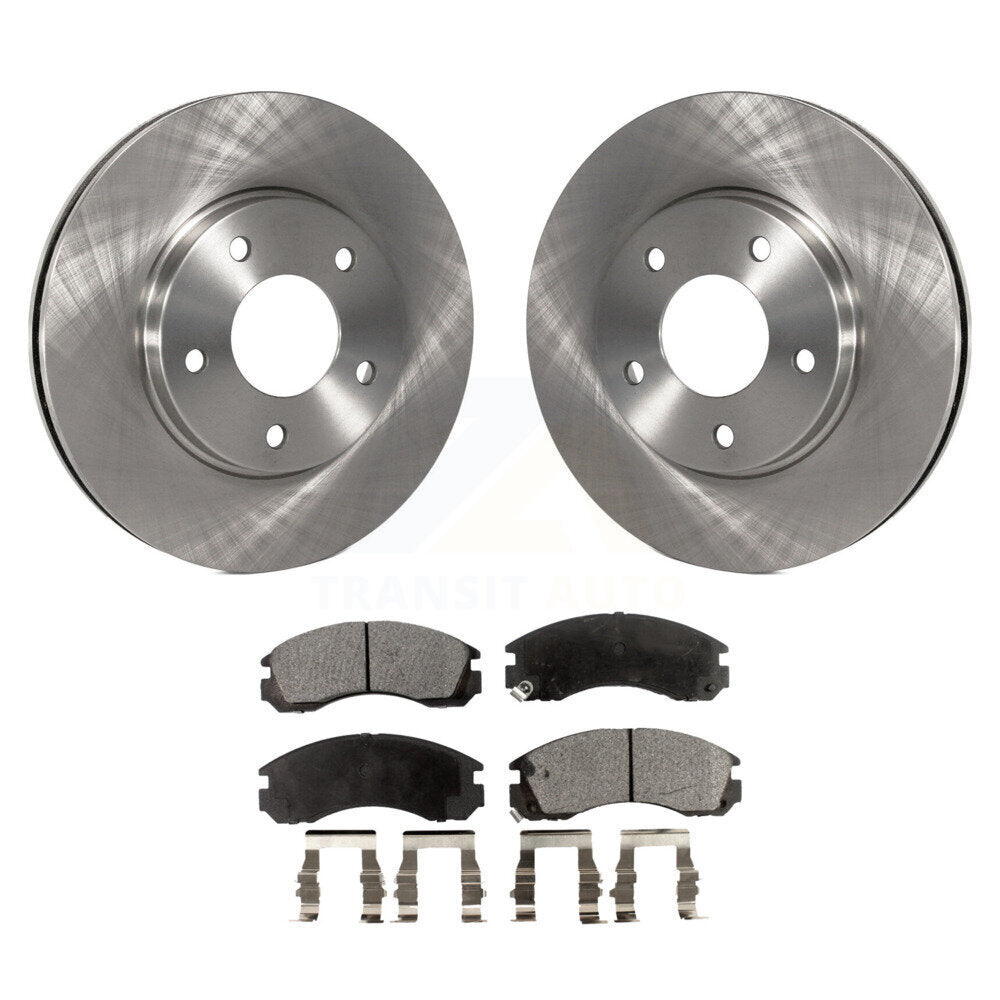 Front Disc Brake Rotors And Ceramic Pads Kit For 2000 Mitsubishi Eclipse 3.0L