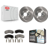 [Front] 2000 Mitsubishi Eclipse 3.0L Premium OE Brake Rotors & Ceramic Pads Kit For Max Braking