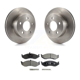 Front Brake Rotor & Ceramic Pad Kit For Jeep Wrangler Cherokee Grand Wagoneer TJ