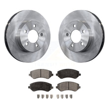 Charger l&#39;image dans la galerie, Front Disc Brake Rotors And Ceramic Pads Kit For 2002-2007 Jeep Liberty