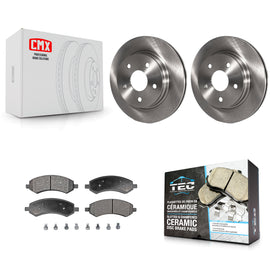 Front Brake Rotors & Ceramic Pad Kit For Ram 1500 Dodge Classic Durango Chrysler