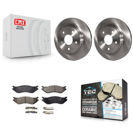 Front Disc Brake Rotors And Ceramic Pads Kit For Dodge Ram 1500 Durango