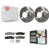 Front Disc Brake Rotors And Ceramic Pads Kit For Dodge Ram 2500 1500 3500