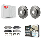 [Front] 2003-2004 Dodge Dakota Premium OE Brake Rotors & Ceramic Pads Kit For Max Braking