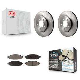 [Front] 2004-2008 Chrysler Pacifica Premium OE Brake Rotors & Ceramic Pads Kit For Max Braking