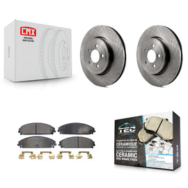 Front Disc Brake Rotor Ceramic Pad Kit For Dodge Charger Chrysler 300 Challenger