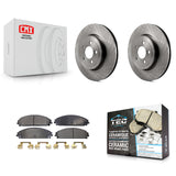 Front Disc Brake Rotor Ceramic Pad Kit For Dodge Charger Chrysler 300 Challenger