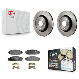 Front Disc Brake Rotors And Ceramic Pads Kit For Jeep Grand Cherokee Commander