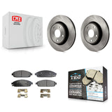 Front Disc Brake Rotors And Ceramic Pads Kit For Jeep Grand Cherokee Commander