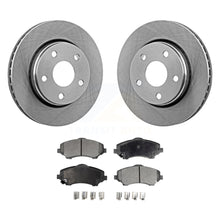 Charger l&#39;image dans la galerie, Front Disc Brake Rotors And Ceramic Pads Kit For Jeep Wrangler JK