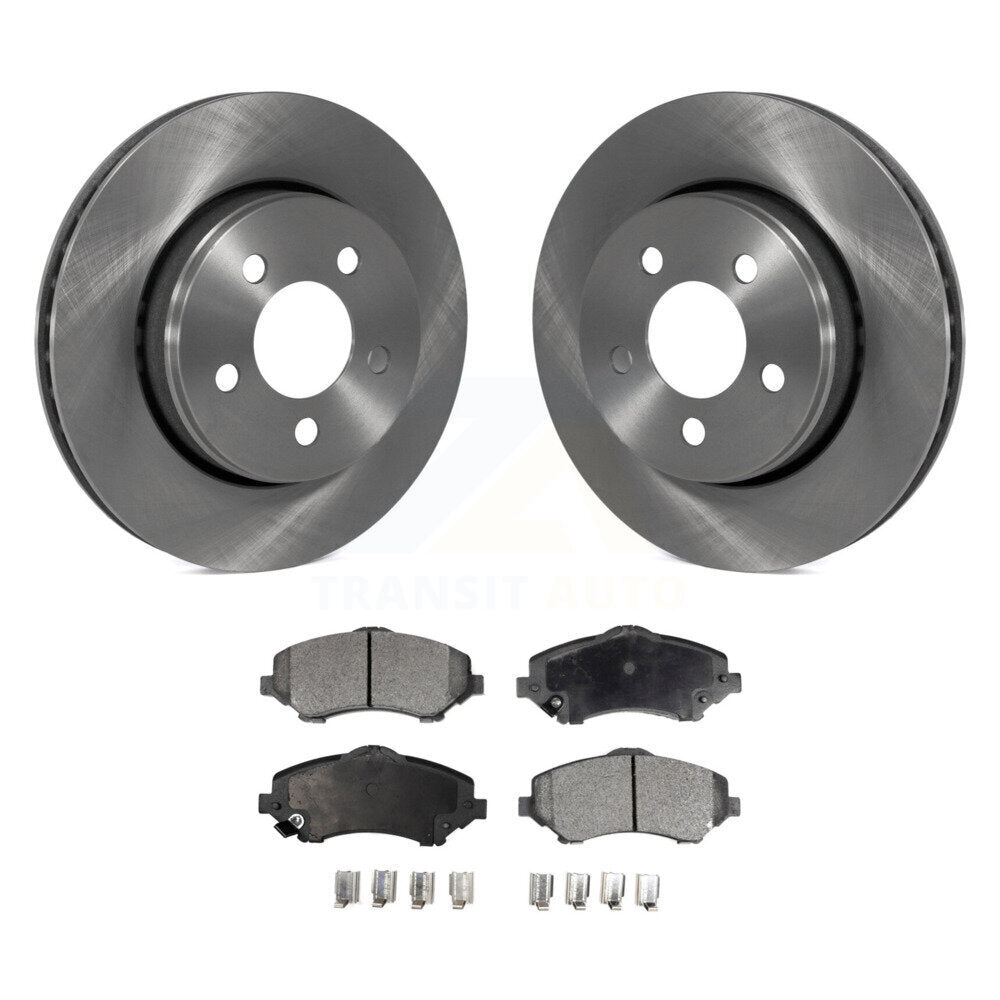 Front Disc Brake Rotors And Ceramic Pads Kit For Jeep Liberty Dodge Nitro