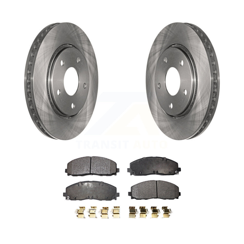 Front Disc Brake Rotors And Ceramic Pads Kit For Dodge Grand Caravan