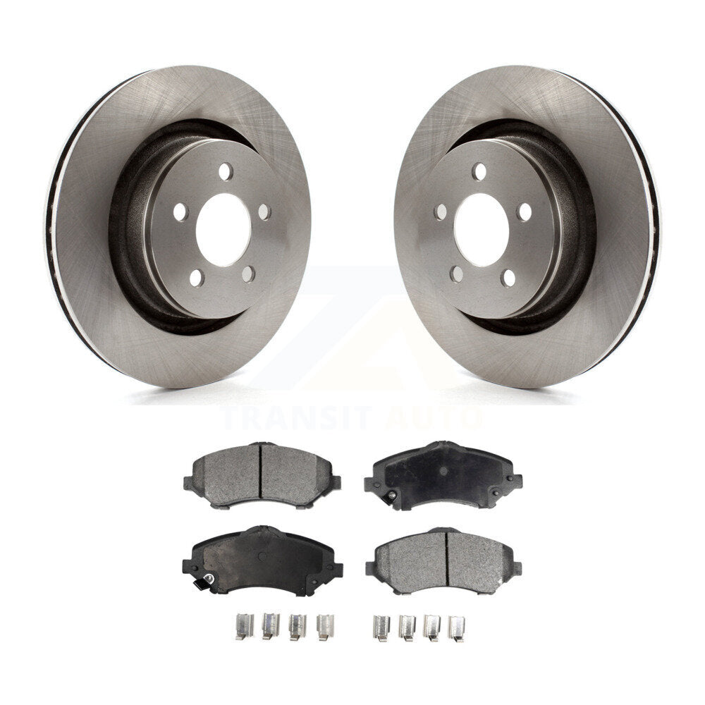 Front Disc Brake Rotors And Ceramic Pads Kit For Jeep Liberty Dodge Nitro