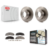 Front Disc Brake Rotors And Ceramic Pads Kit For Ram 2500 3500 1500 Dodge