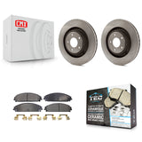 Front Disc Brake Rotors & Ceramic Pad Kit For Dodge Chrysler 200 Avenger Caliber