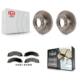 Front Brake Rotors Ceramic Pad Kit For Ram 5500 Dodge Sterling Truck 4500 Bullet