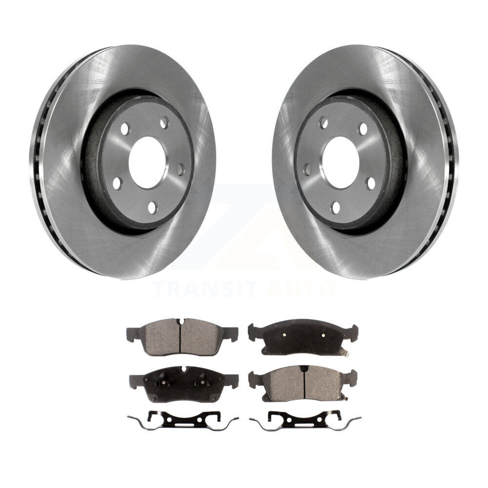 Front Disc Brake Rotor And Ceramic Pad Kit For Jeep Grand Cherokee Dodge Durango