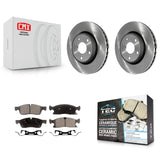 Front Disc Brake Rotor And Ceramic Pad Kit For Jeep Grand Cherokee Dodge Durango