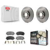 Front Disc Brake Rotors And Ceramic Pads Kit For Dodge Dart Chrysler 200