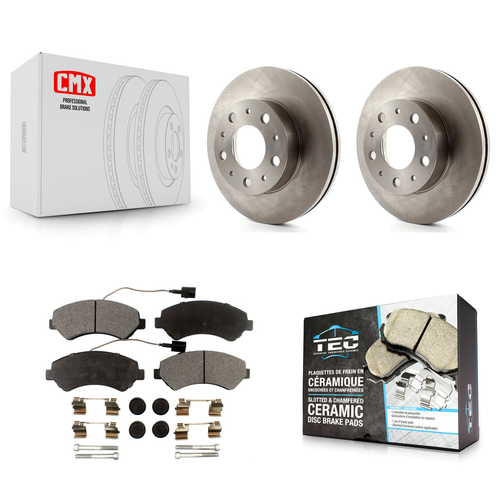Front Disc Brake Rotors And Ceramic Pads Kit For Ram ProMaster 1500 2500 3500