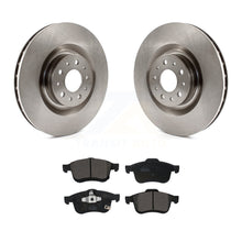 Charger l&#39;image dans la galerie, Front Disc Brake Rotors And Ceramic Pads Kit For 2014-2020 Fiat 500L