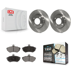[Front] 1996 Volkswagen Golf 1.9L Premium OE Brake Rotors & Ceramic Pads Kit For Max Braking