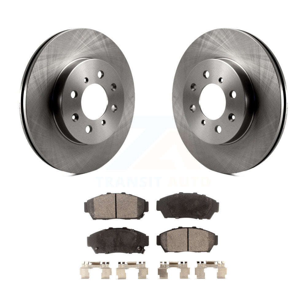 Front Disc Brake Rotors And Ceramic Pads Kit For Acura Integra Honda Civic