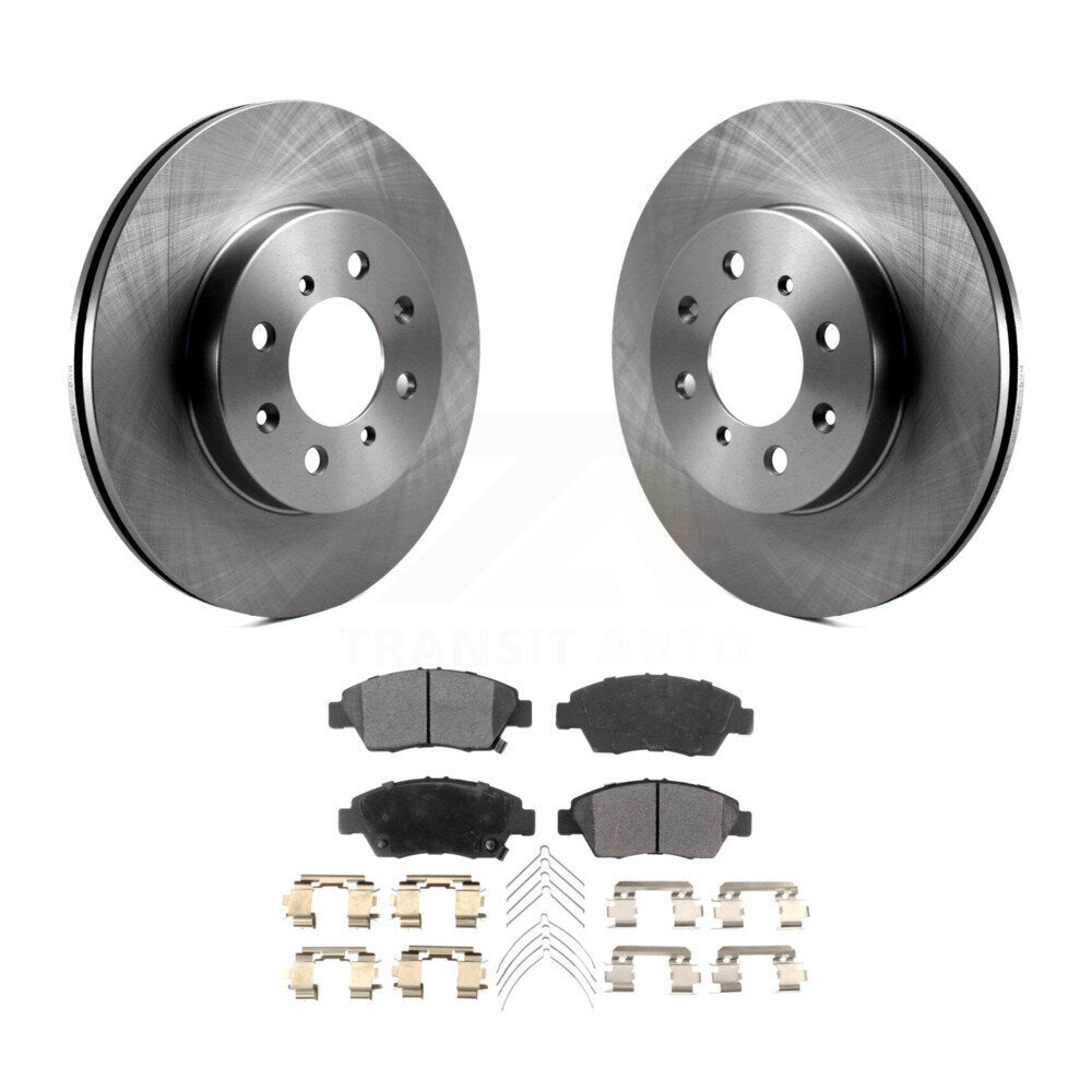 Front Disc Brake Rotors And Ceramic Pads Kit For Honda Civic Fit del Sol