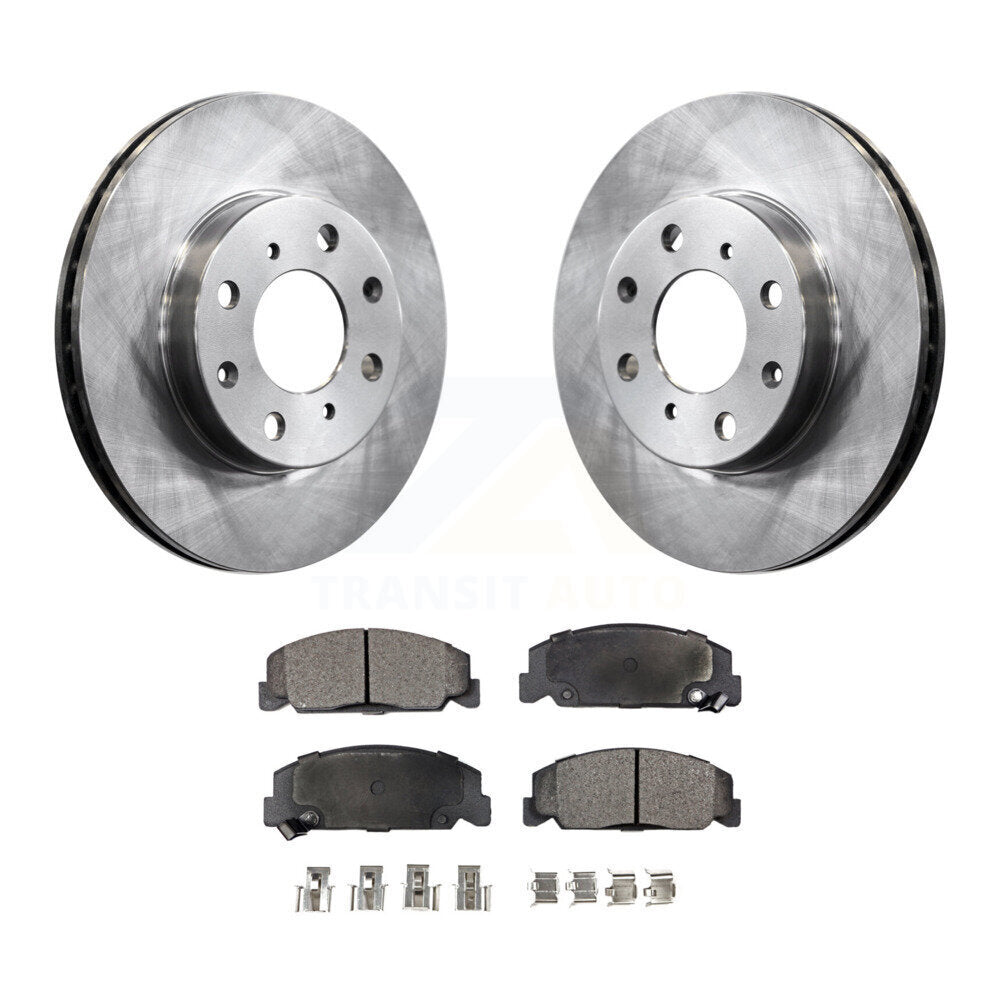 Front Disc Brake Rotors And Ceramic Pads Kit For Honda Civic del Sol CRX