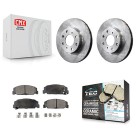 Front Disc Brake Rotors And Ceramic Pads Kit For Honda Civic del Sol CRX