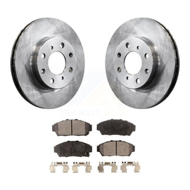 [Front] 94-95 Honda Civic EX with Sedan Non-ABS Premium OE Brake Rotors & Ceramic Pads Kit For Max Braking