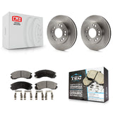 Front Disc Brake Rotors And Ceramic Pads Kit For Eagle Talon Plymouth Laser AWD
