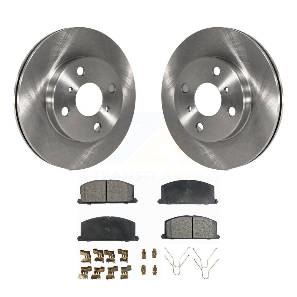 Front Disc Brake Rotors And Ceramic Pads Kit For Toyota Tercel Paseo