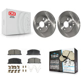 Front Disc Brake Rotors And Ceramic Pads Kit For Toyota Tercel Paseo