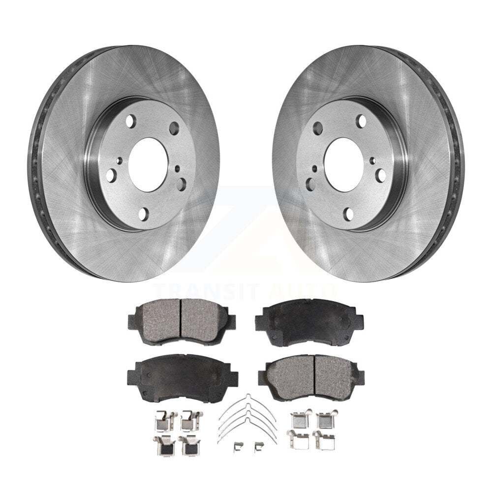 Front Brake Rotor And Ceramic Pad Kit For Toyota Camry Sienna Avalon Lexus ES300