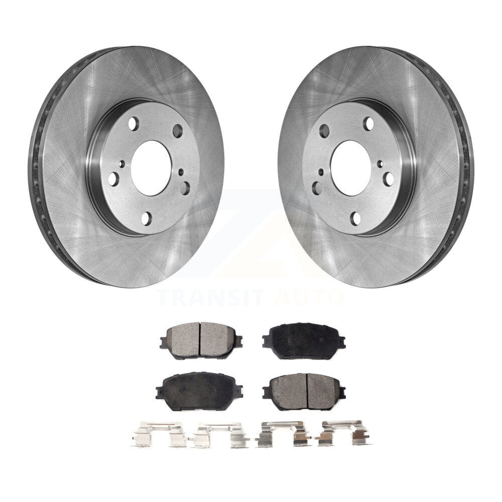 Front Disc Brake Rotors And Ceramic Pads Kit For Toyota Camry