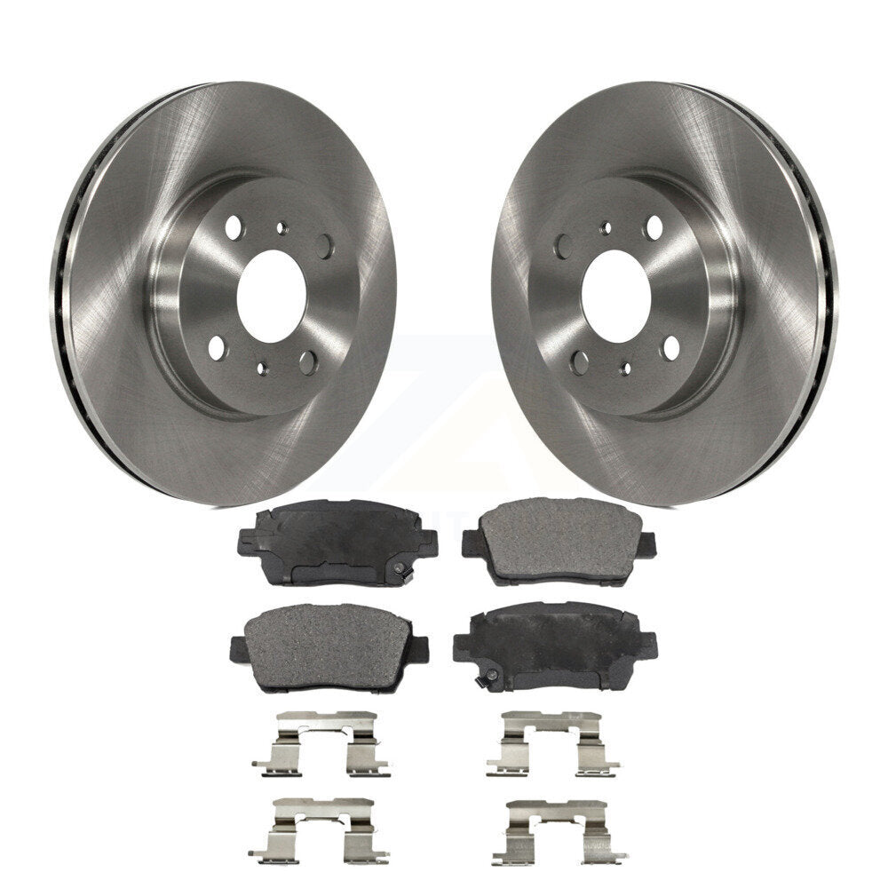 Front Disc Brake Rotors And Ceramic Pads Kit For 2001-2003 Toyota Prius