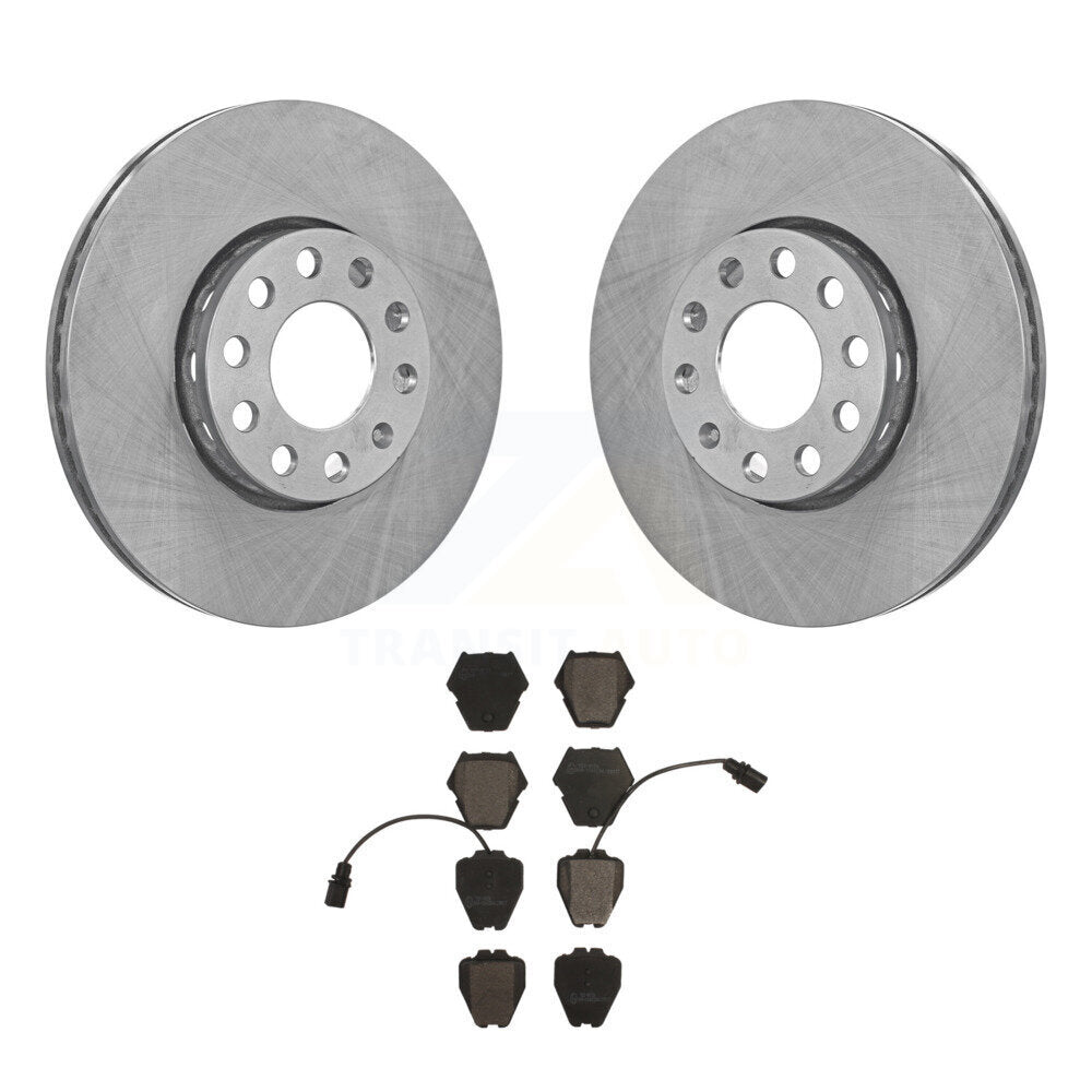 Front Disc Brake Rotor And Ceramic Pad Kit For Volkswagen Passat Audi A4 Quattro