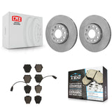 Front Disc Brake Rotor And Ceramic Pad Kit For Volkswagen Passat Audi A4 Quattro