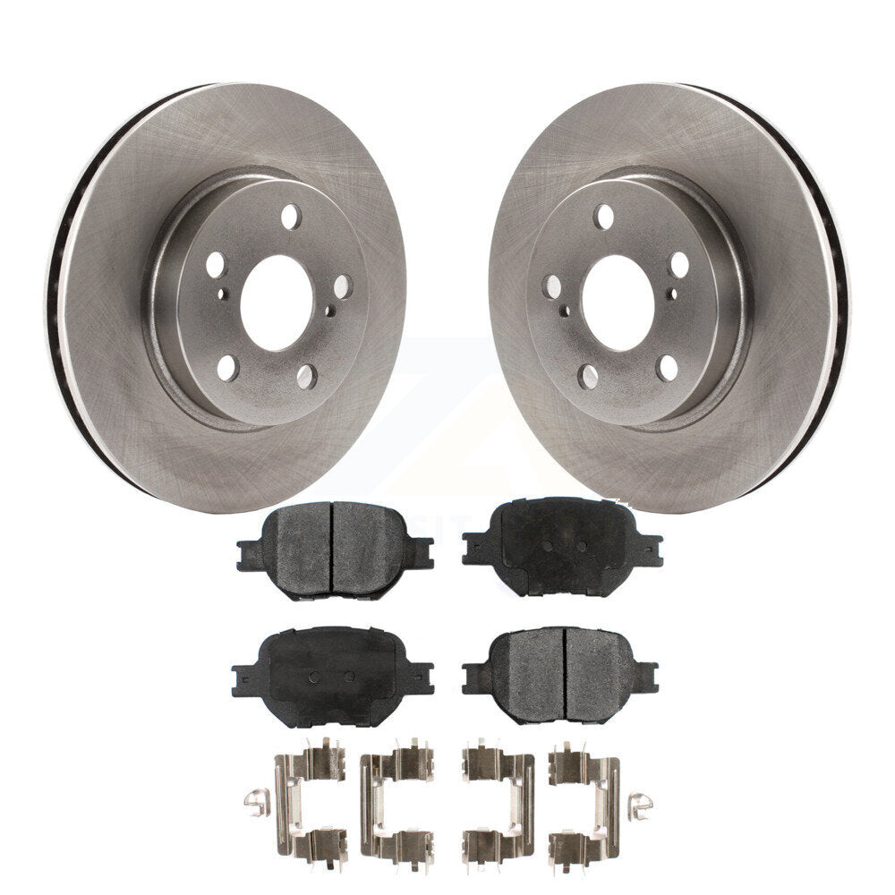 Front Disc Brake Rotors And Ceramic Pads Kit For 2001 Toyota Celica GT