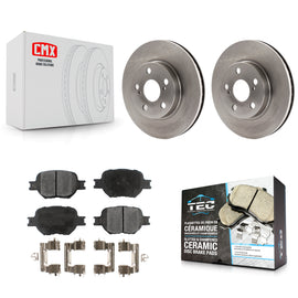 [Front] 2001 Toyota Celica GT Premium OE Brake Rotors & Ceramic Pads Kit For Max Braking